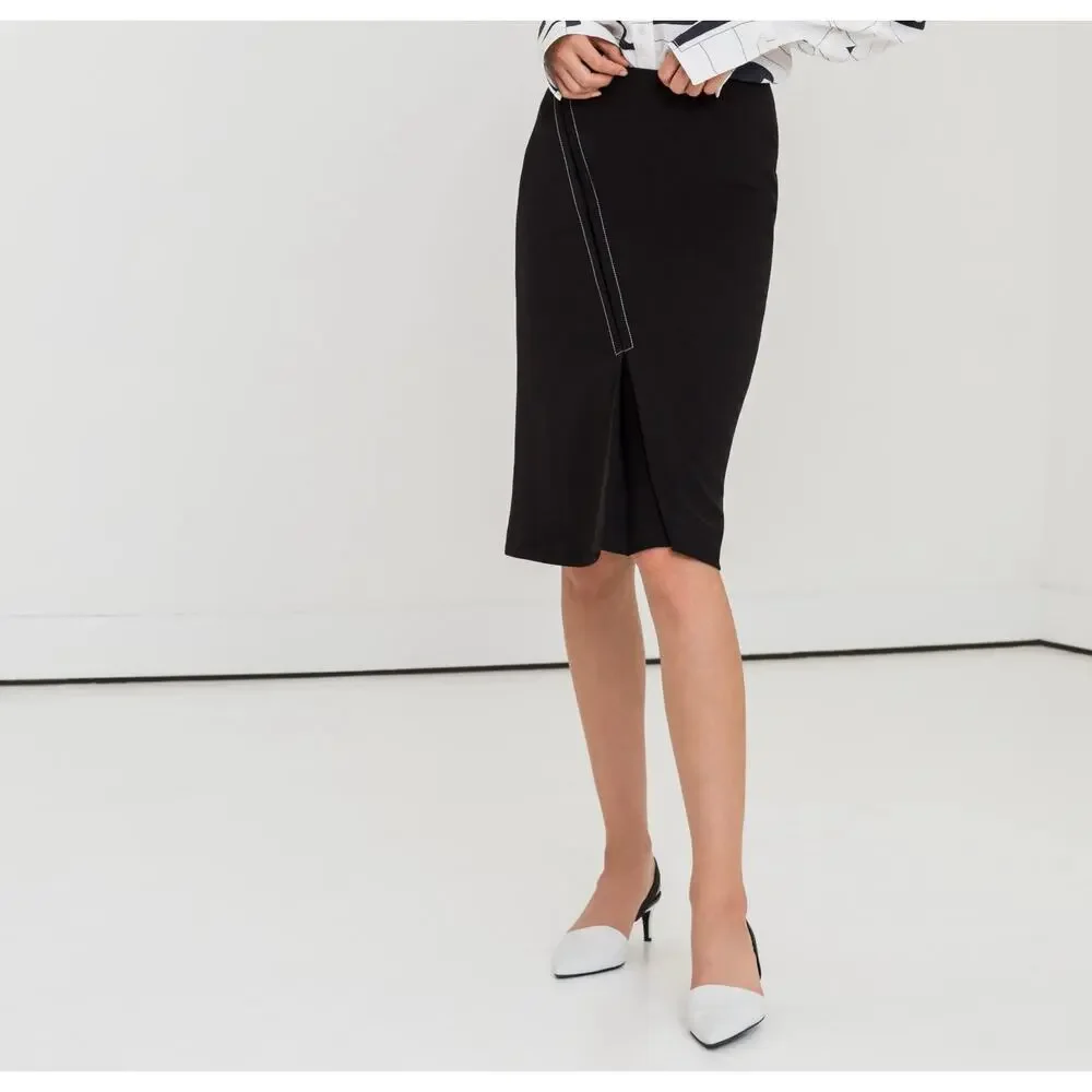 Jeffrey Dodd Women’s Skirt Size 4 Black Career‎ Office